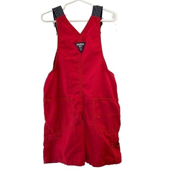 Oshkosh B’gosh Red Shortalls - Picture 2 of 5